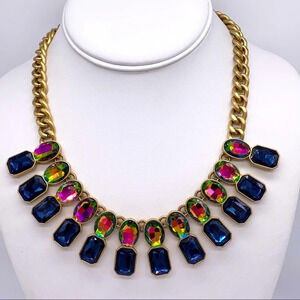 J. Crew Watermelon Brûlée Double Row Necklace